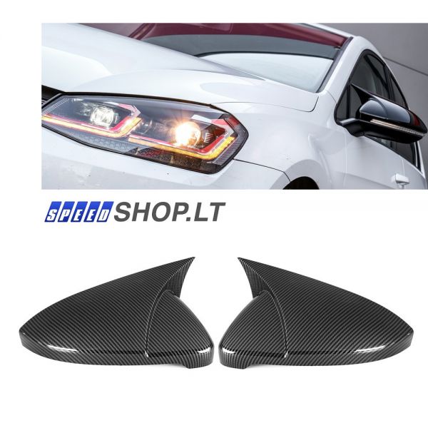 Golf 7 RS Carbon veidrodėlių gaubtai